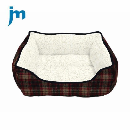 Red Black Check Pet Bed Red Black Check Pet Bed